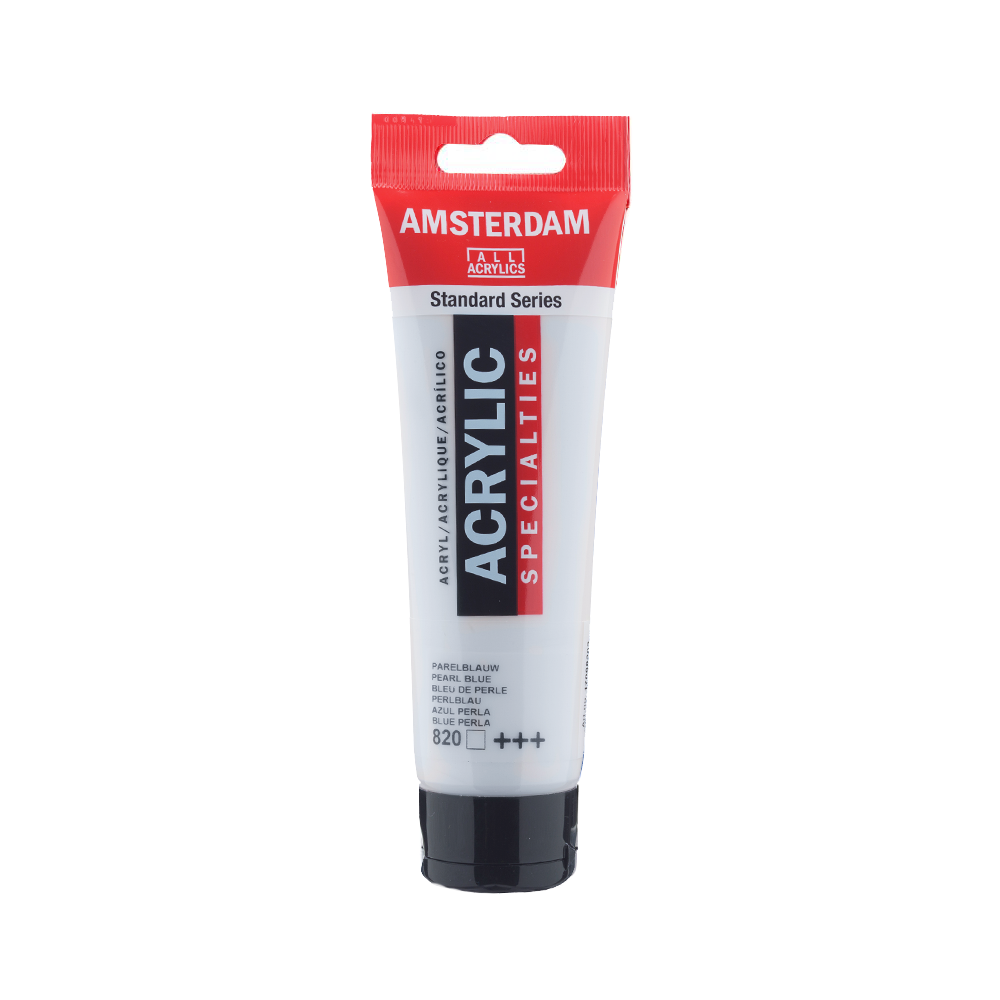 Amsterdam Standard Series Acrylic Paint Tube 120 ml Pearl Blue 820