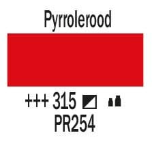 Amsterdam Standard Series Acrylverf Tube 120 ml Pyrrolerood 315