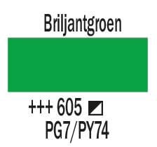 Amsterdam Standard Series Acrylic Paint Tube 120 ml Brilliant Green 605