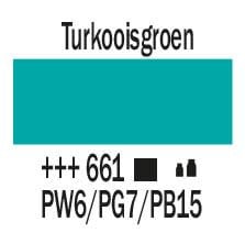 Amsterdam Standard Series Acrylverf Pot 1000 ml Turkooisgroen 661