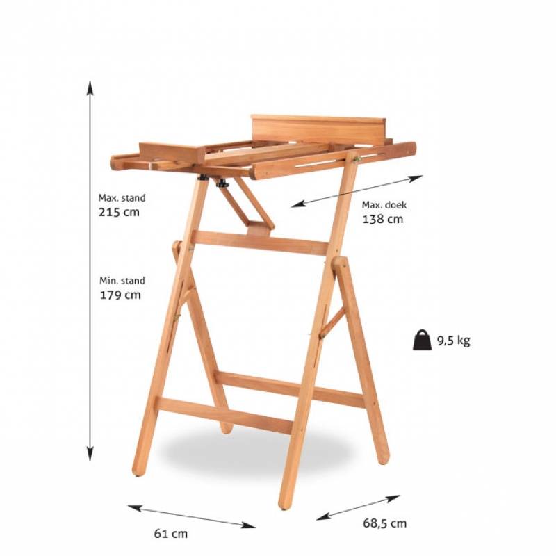 Tilting studio easel NR32