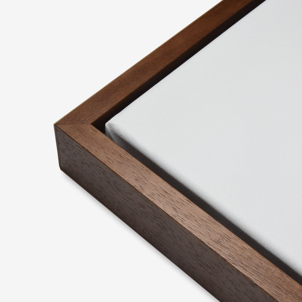 Baklijst 3D donker eiken