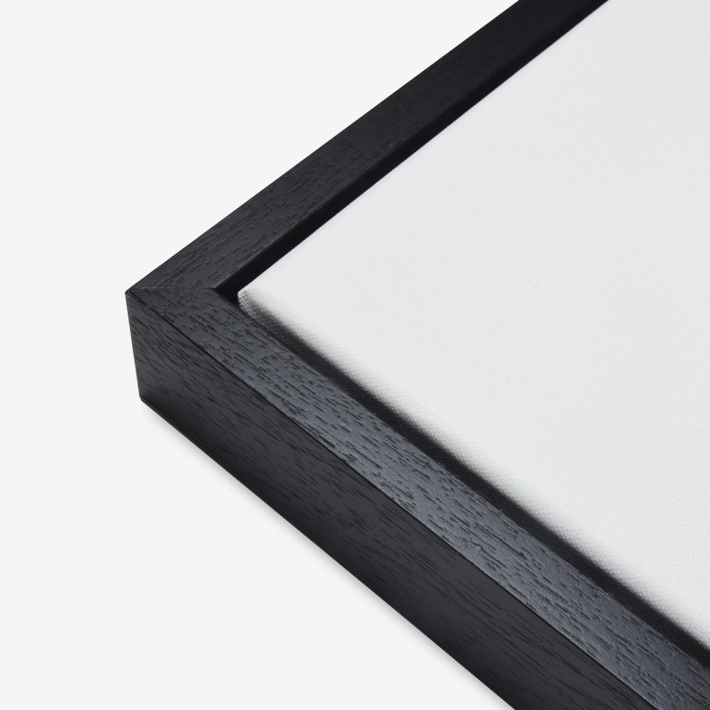 Baklijst 3D satijn zwart