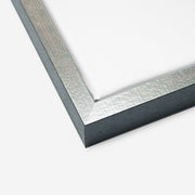 Baklijst blok hoog zwart top zilver