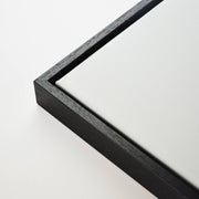 Baklijst satijn zwart