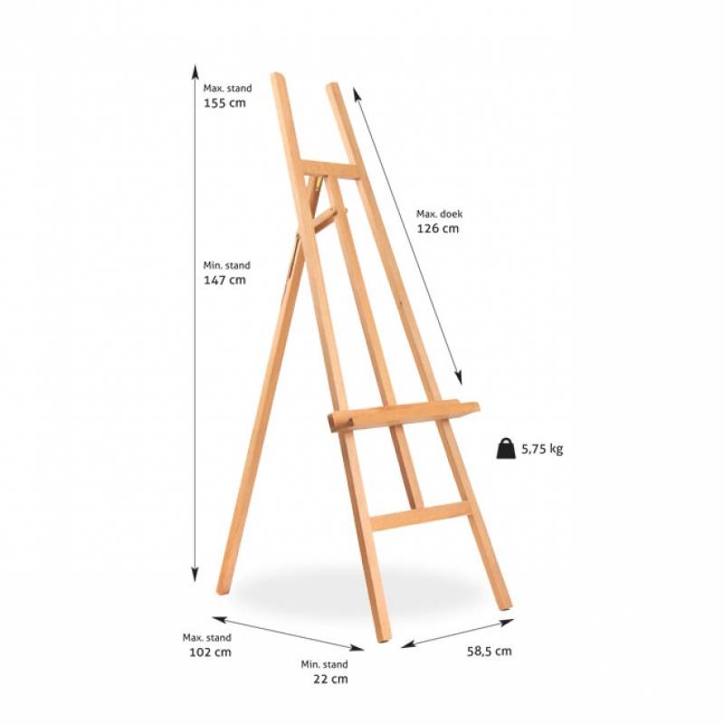 Beukenhout presentatie driepootezel NR40