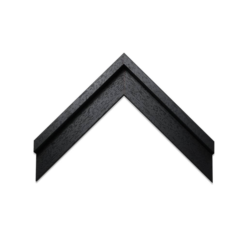 Baklijst satijn zwart