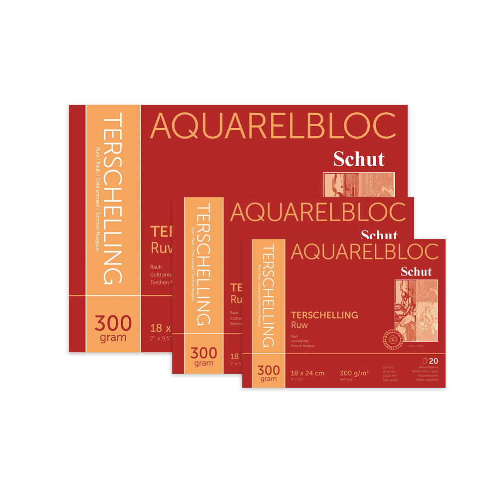Terschelling Ruw aquarelblok 300gr 20 vellen