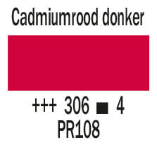 Cobra Artist Water Vermengbare Olieverf Tube 40 ml Cadmiumrood Donker 306