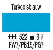 Cobra Artist Water Vermengbare Olieverf Tube 150 ml Turkooisblauw 522