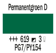Cobra Artist Water Vermengbare Olieverf Tube 150 ml Permanentgroen Donker 619