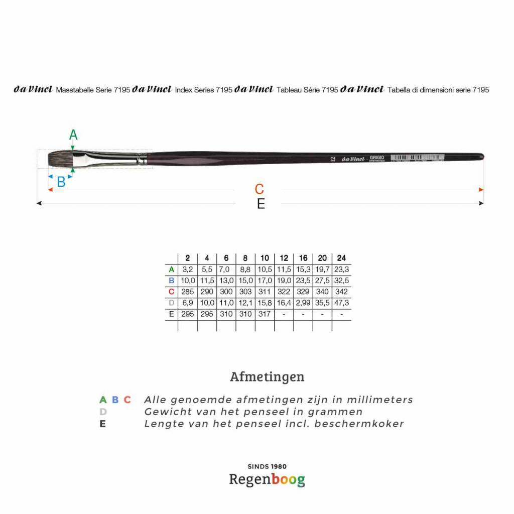 Da Vinci Grigio synthetisch 7195 plat