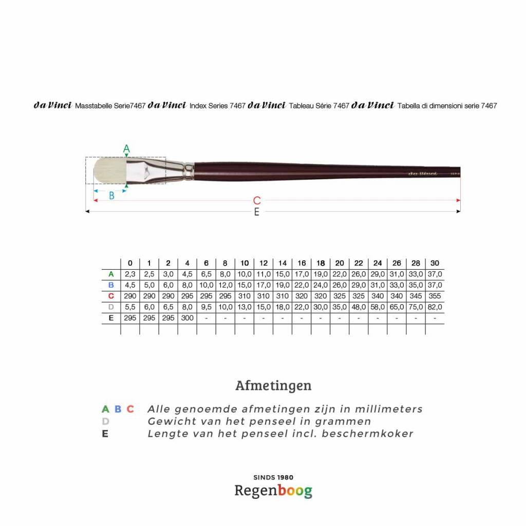 Maestro pig bristles 7467 cat's tongue