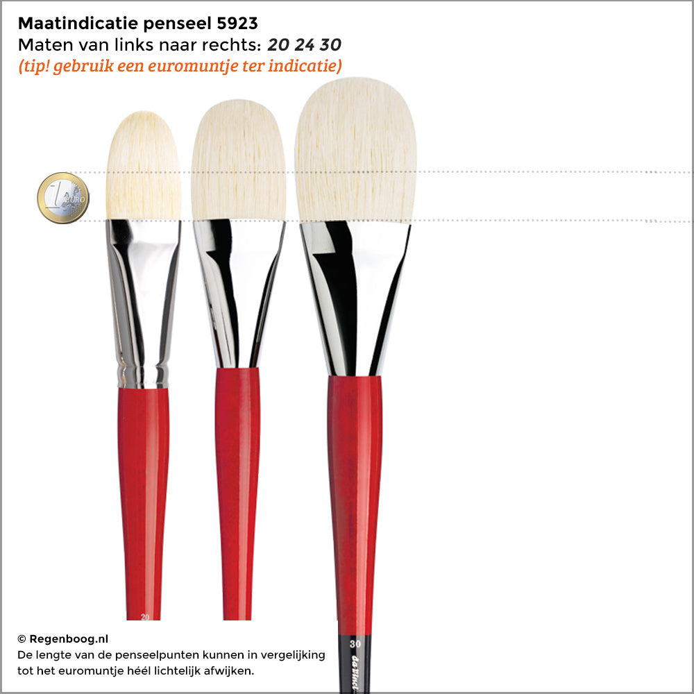 Pig hair Maestro 2 brush 5923 cat's tongue