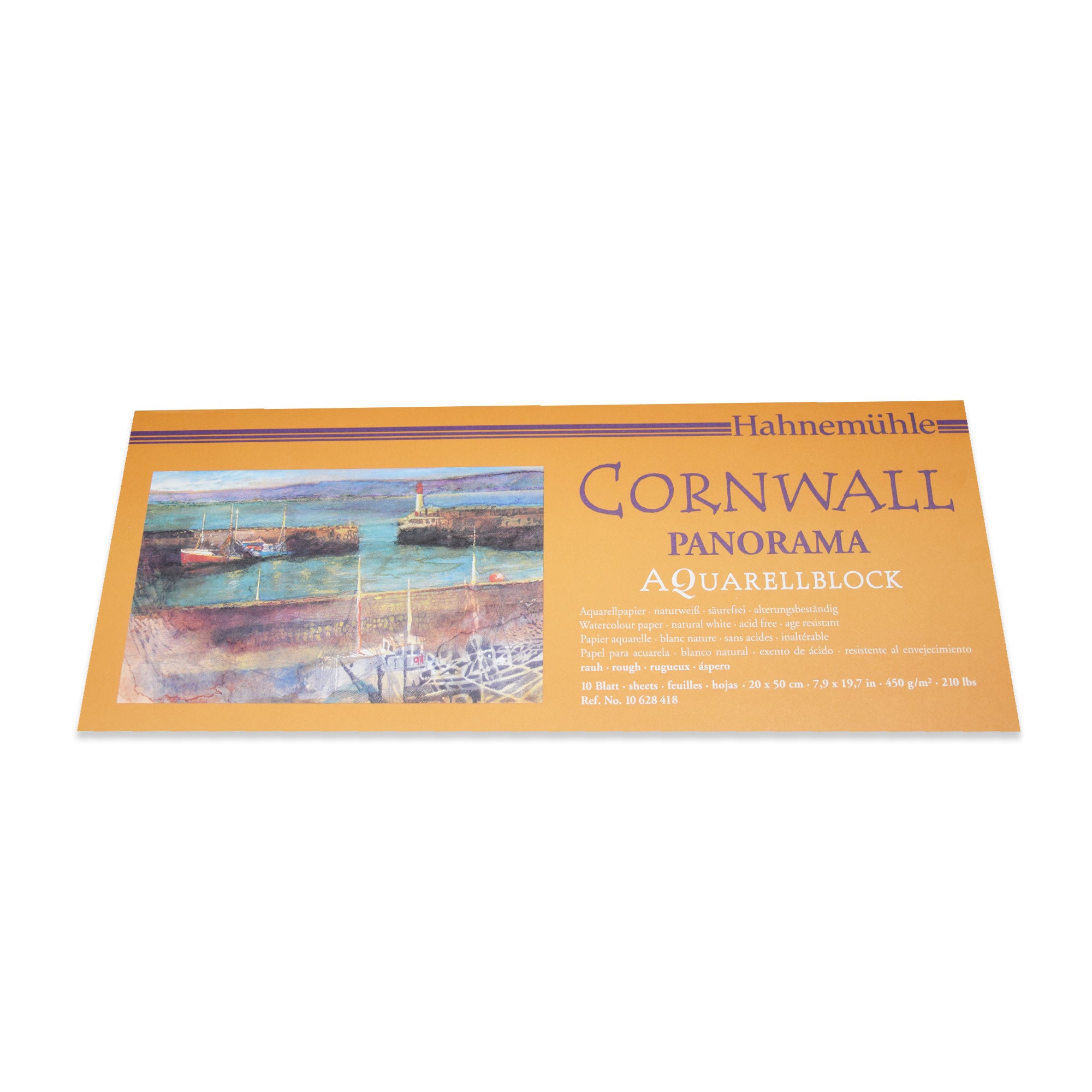 Watercolor block Cornwall 450 grams 20 x 50 panorama