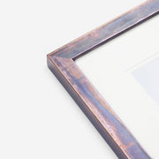Craftsman series purple wood picture frame with glass