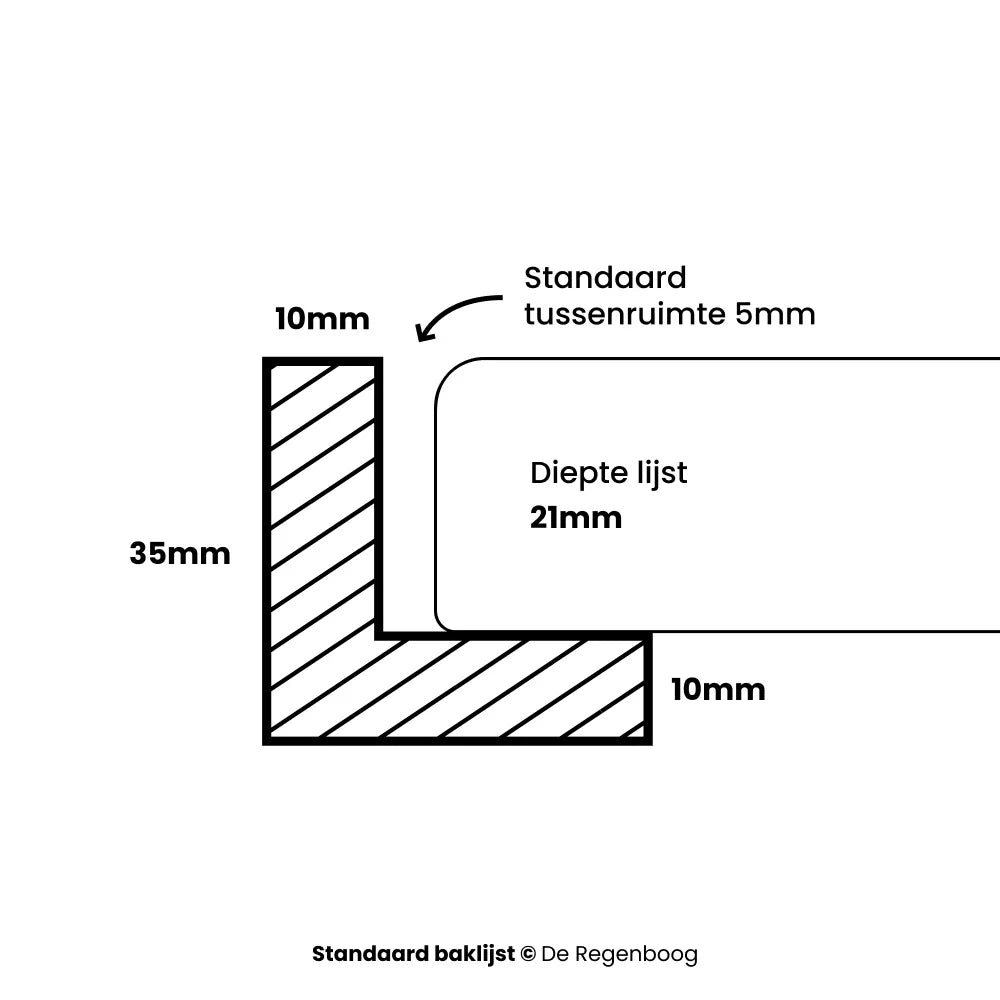 Baking frame beige pink