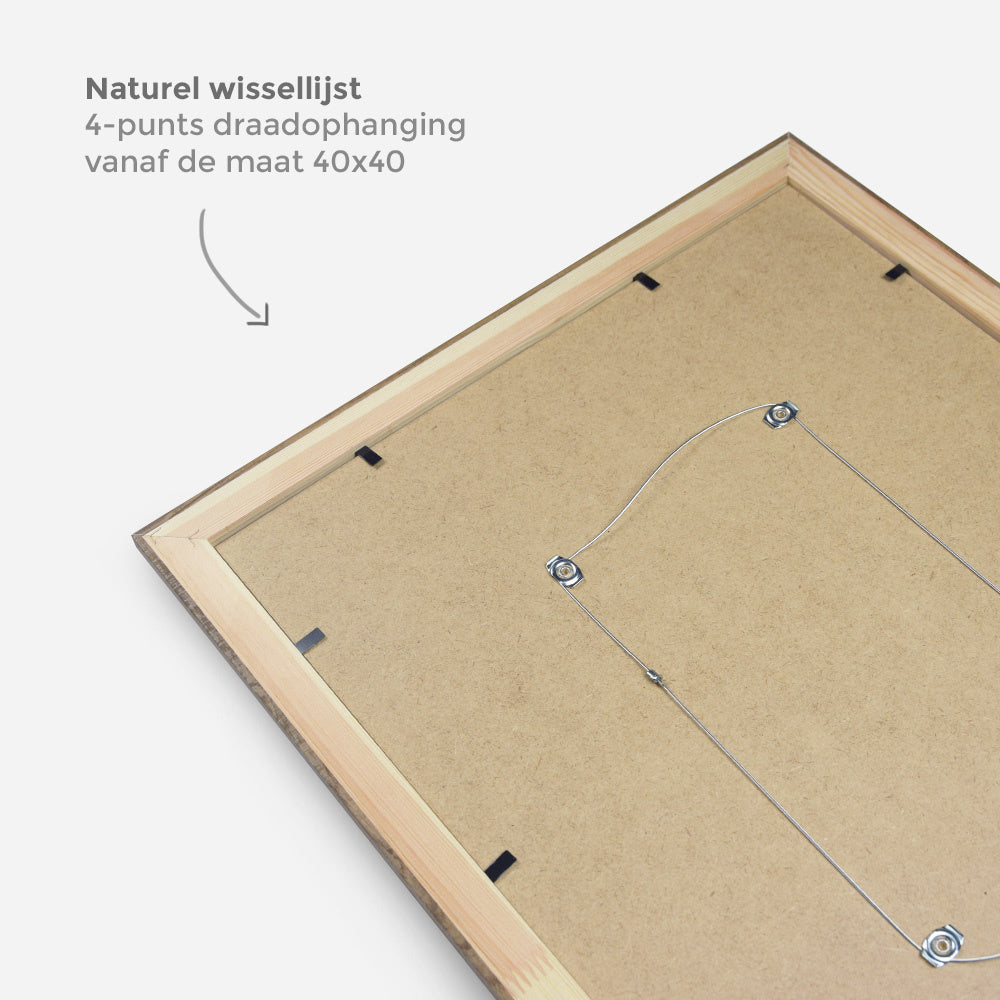 Naturel wissellijst grijs