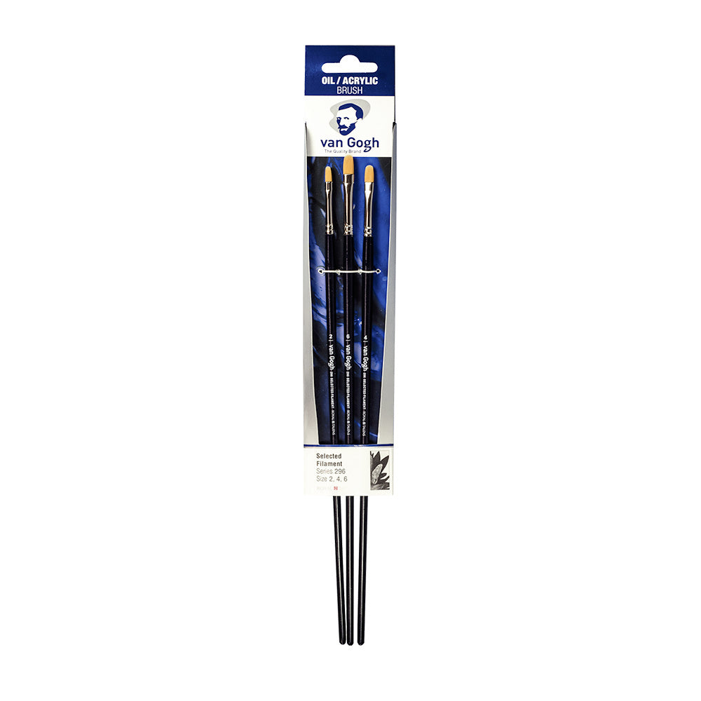 Oil/Acrylic brush set Series 296/2-4-6 FSC