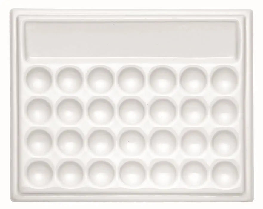 Porcelain palet 29 nappen 15.5x19.0cm
