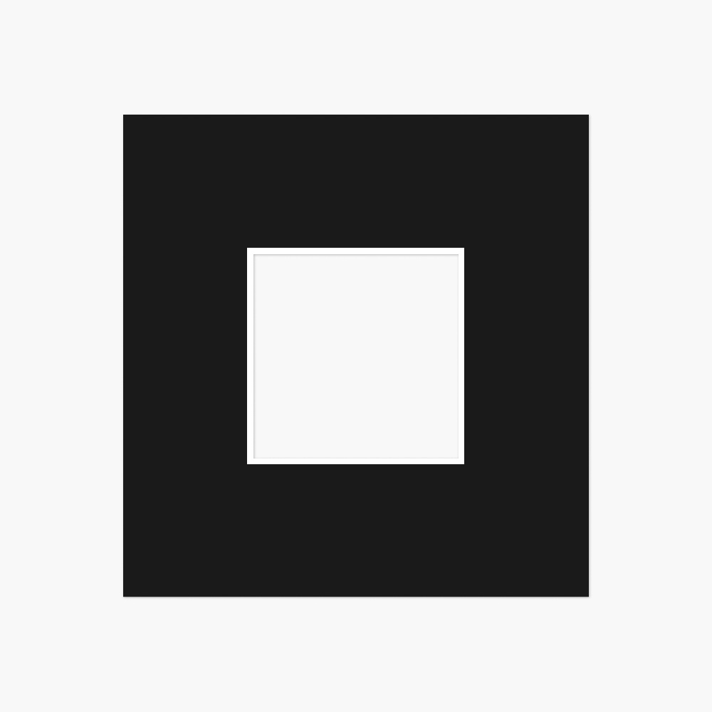 Passe-partout 9821 zwart met witte kern