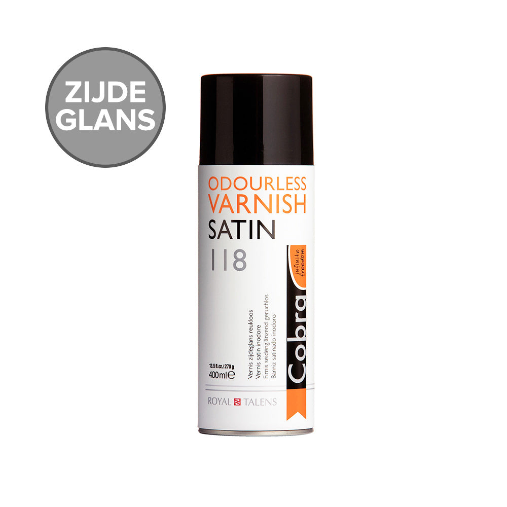 Painting (final) varnish spray can satin 118 400ml