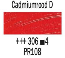 Rembrandt Olieverf Tube 40 ml Cadmiumrood Donker 306