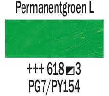 Rembrandt Olieverf Tube 40 ml Permanentgroen Licht 618