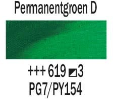 Rembrandt Olieverf Tube 40 ml Permanentgroen Donker 619