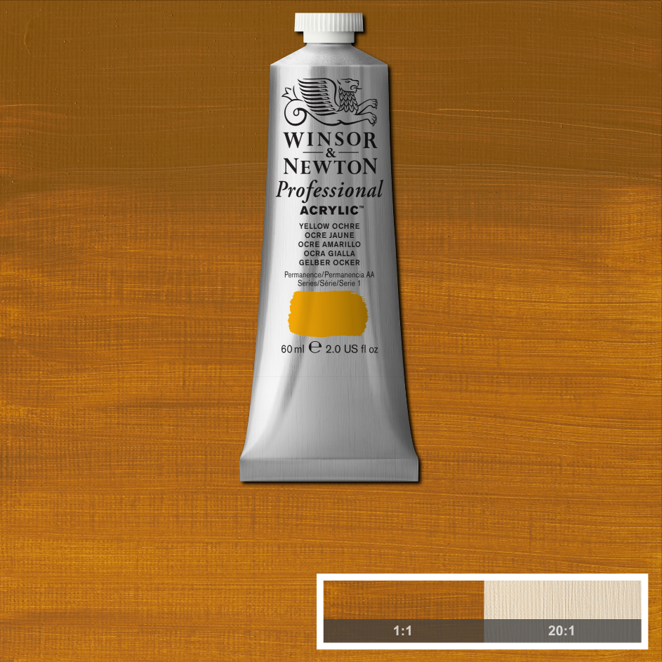 Professional acrylverf 60ml Yellow Ochre