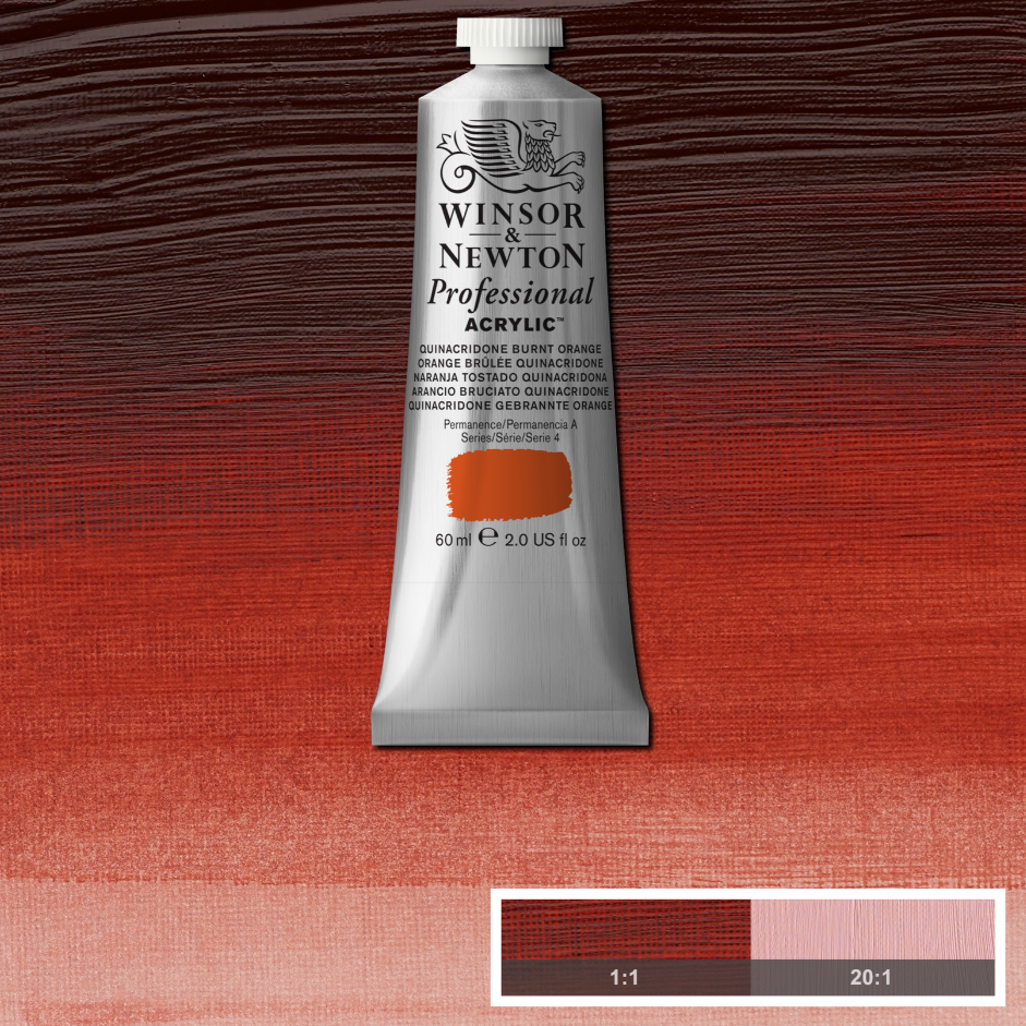 Professional acrylverf 60ml Quinacridone Burnt Orange