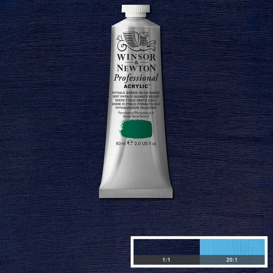 Professional acrylverf 60ml Phthalo Blue (Green shade)