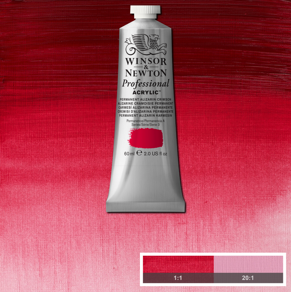 Professional acrylverf 60ml Permanent Alizarine Crimson
