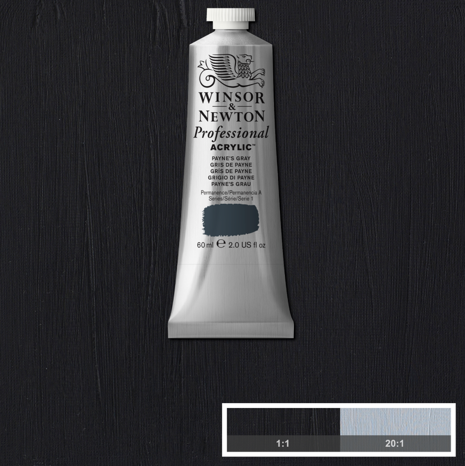 Professional acrylverf 60ml Payne's Gray