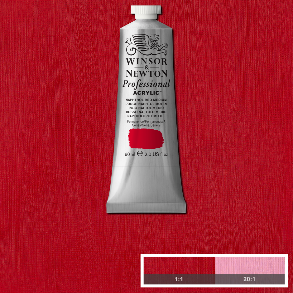 Professional acrylverf 60ml Naphthol Red Medium