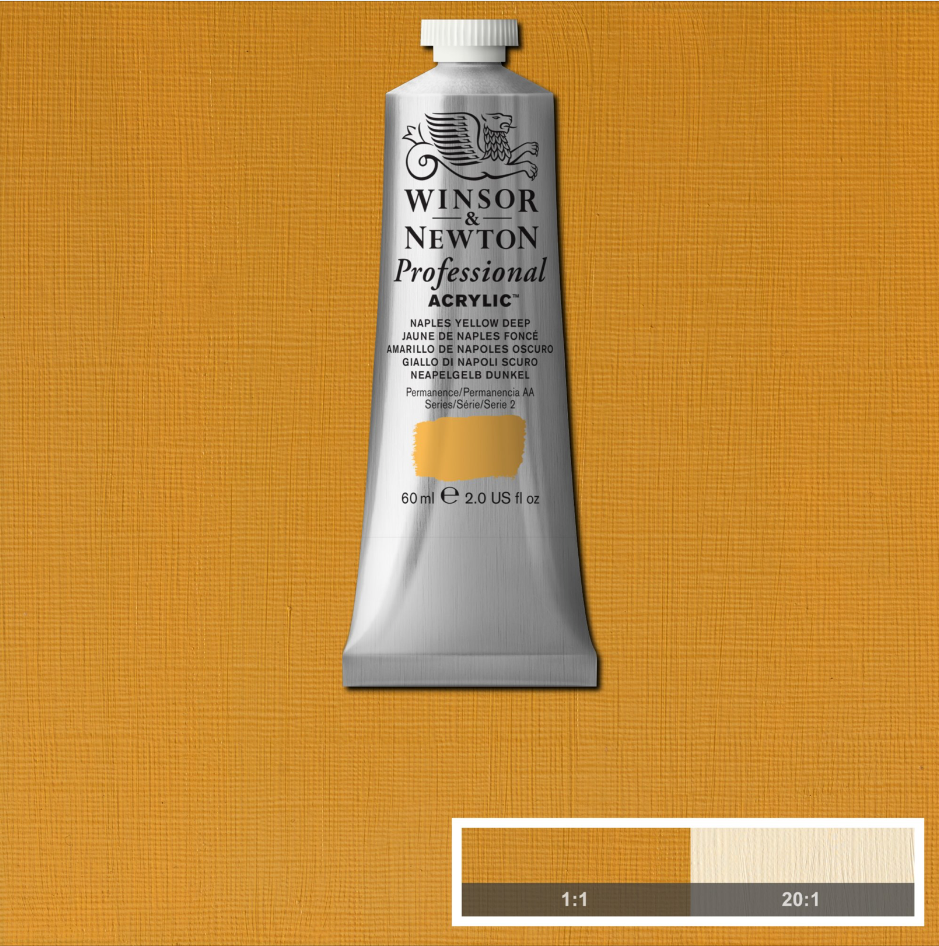 Professional acrylverf 60ml Naples Yellow Deep
