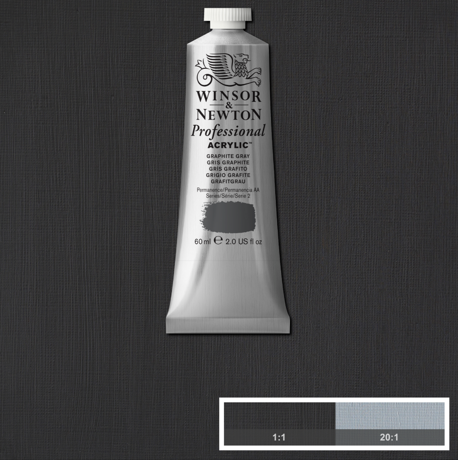 Professional acrylverf 60ml Graphite Grey