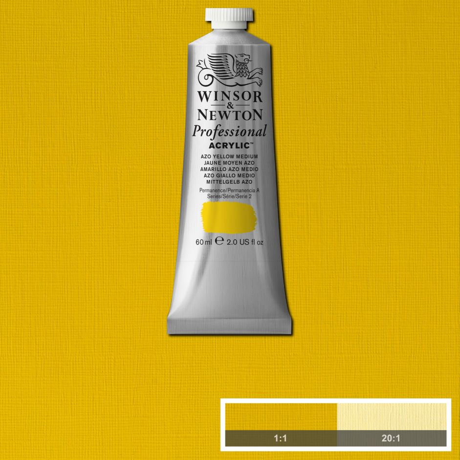 Professional acrylverf 60ml Azo Yellow Medium
