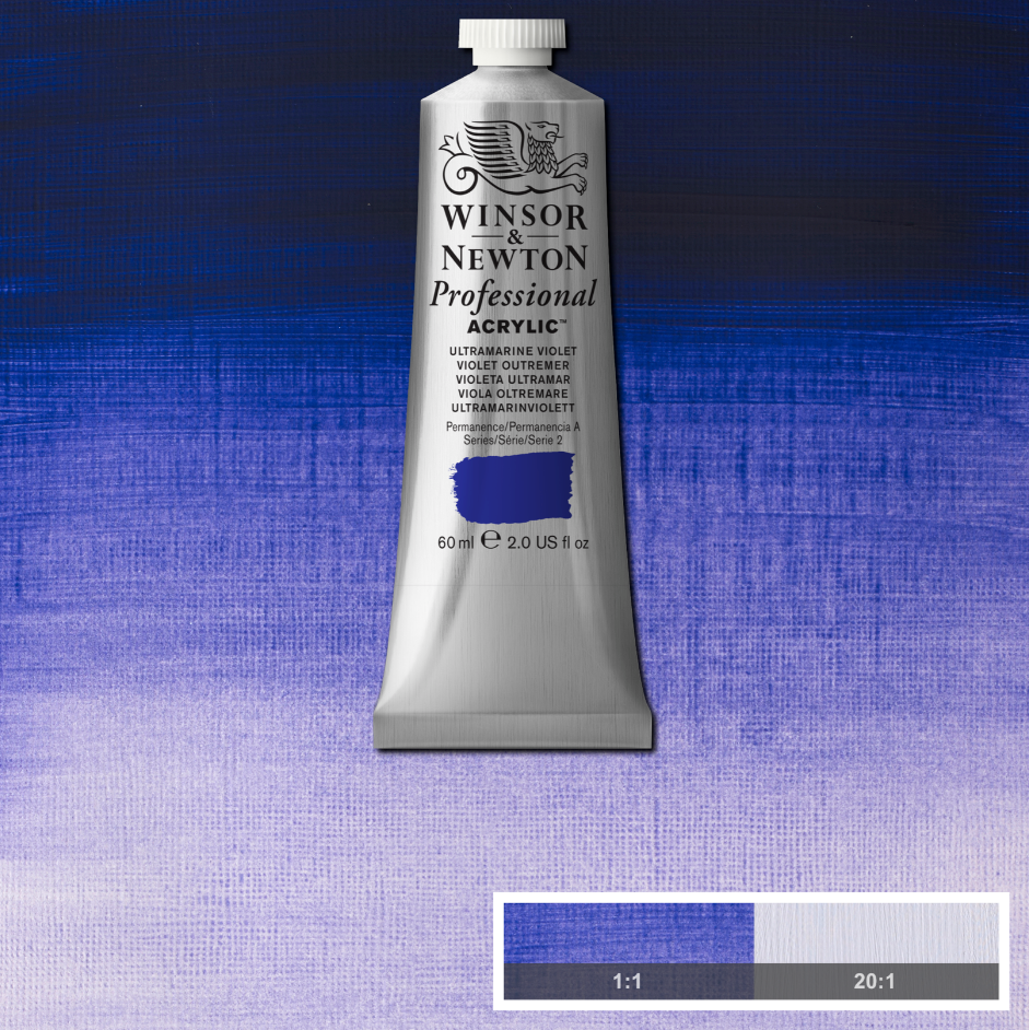 Professional acrylic paint 60ml Ultramarine Violet
