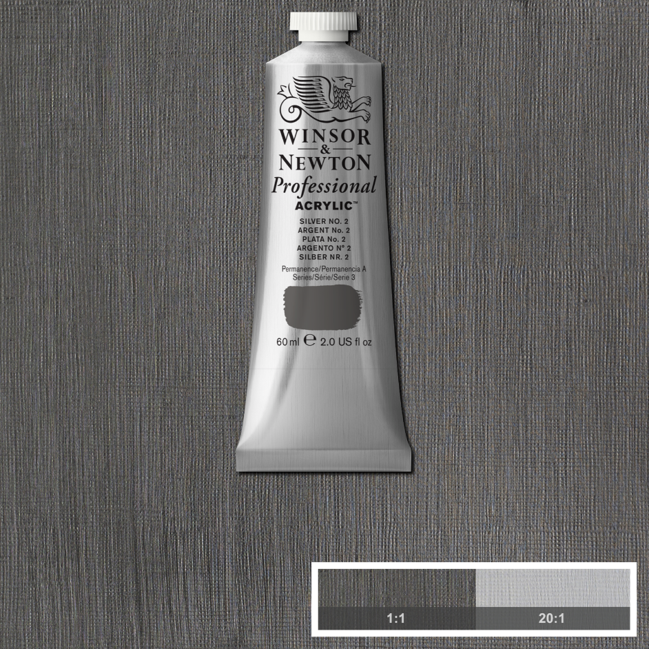 Professional acrylverf 60ml Silver