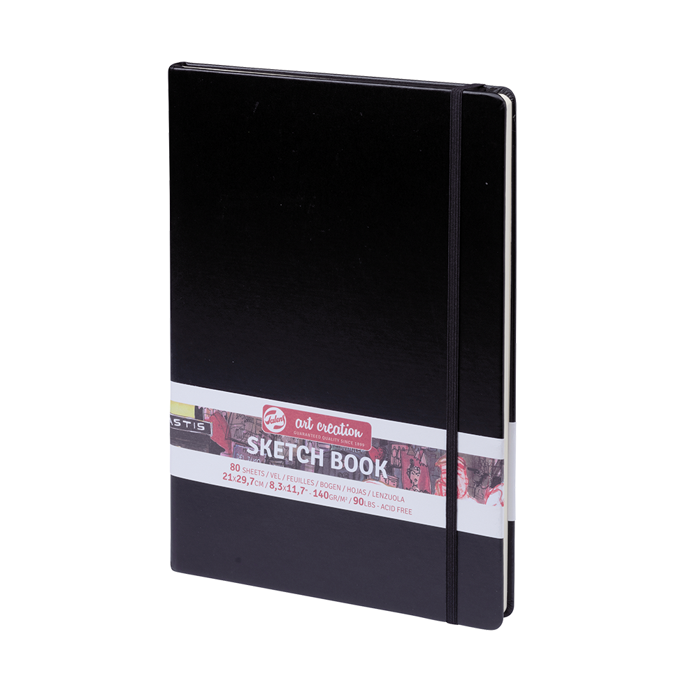 Sketchbook black 21x29.7cm 140 grams