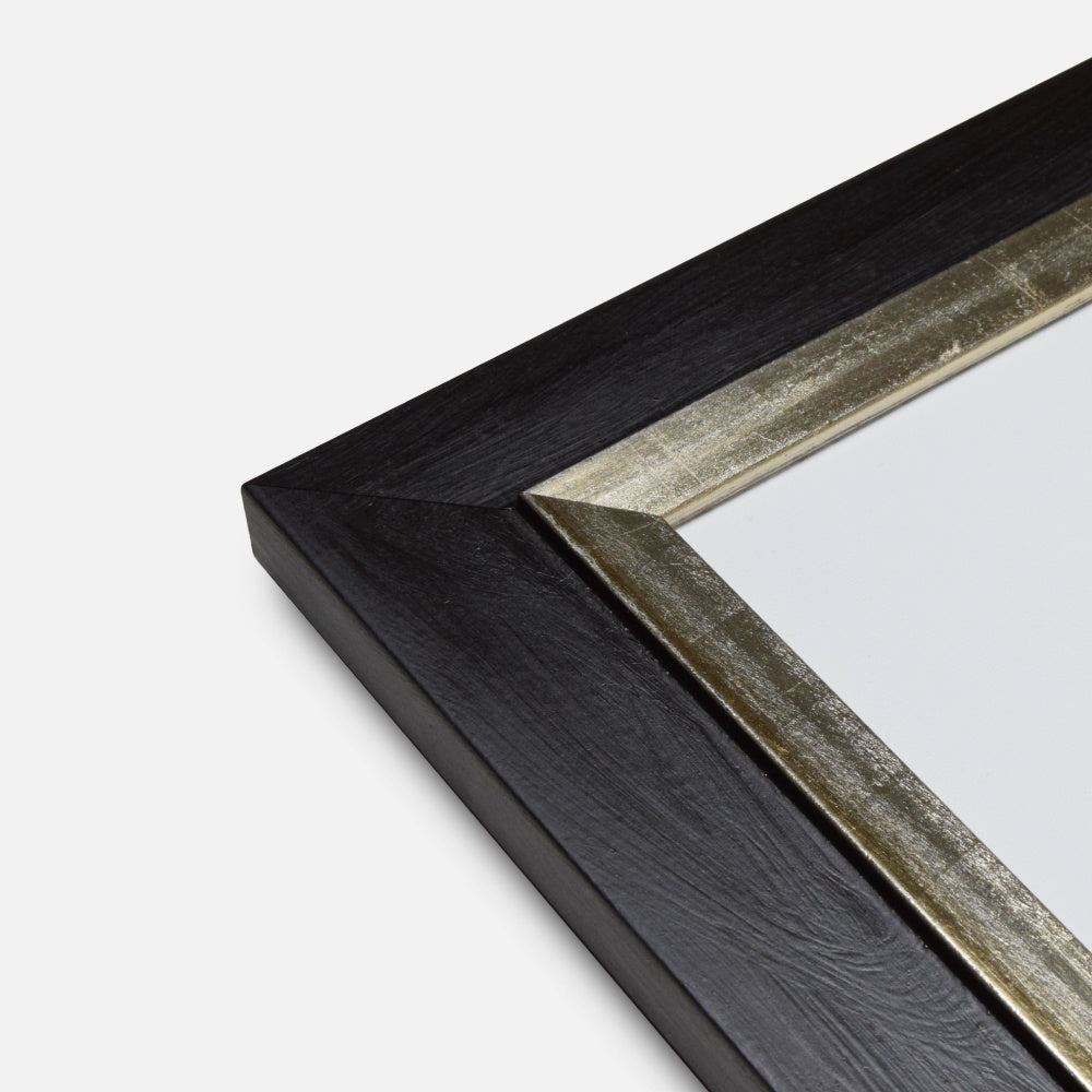 Painting frame Scheveningen black silver 5cm