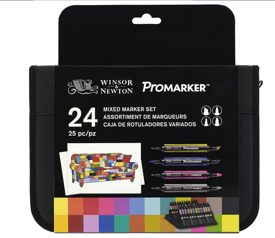 Set Mixed Markers 24 Stuks in etui