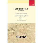 Gold leaf sheets 14x14cm gold (2)