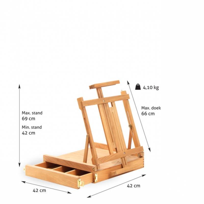 Tafelezel met kist NR17