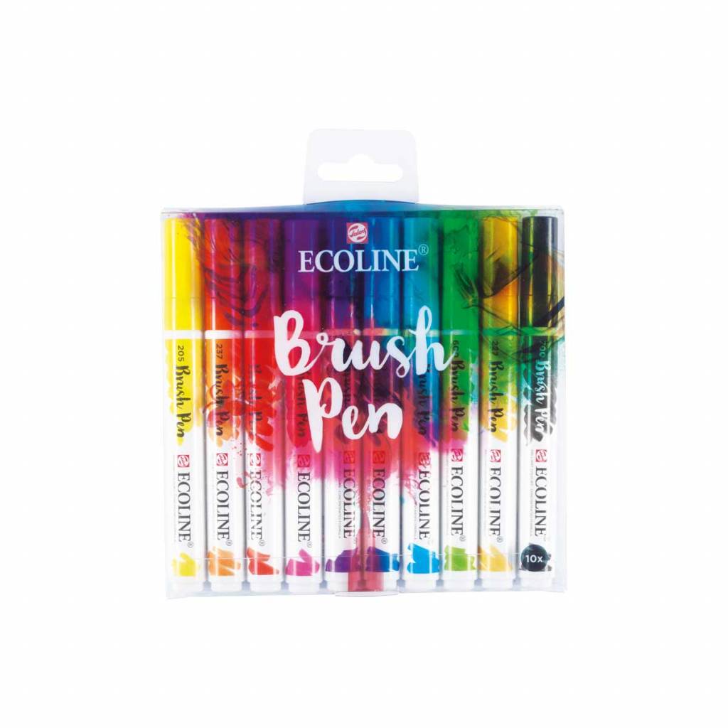 Ecoline brush pen set 15 markers