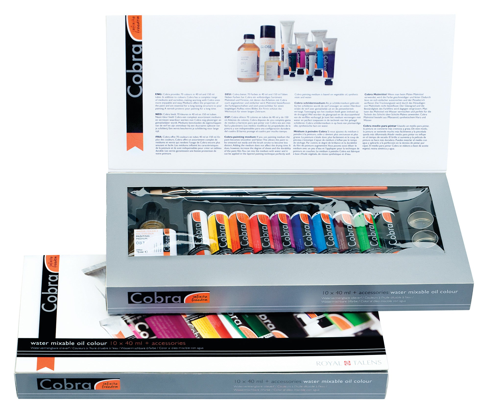 Cobra Artist olieverf watermengbare geschenkenset 10x40ml