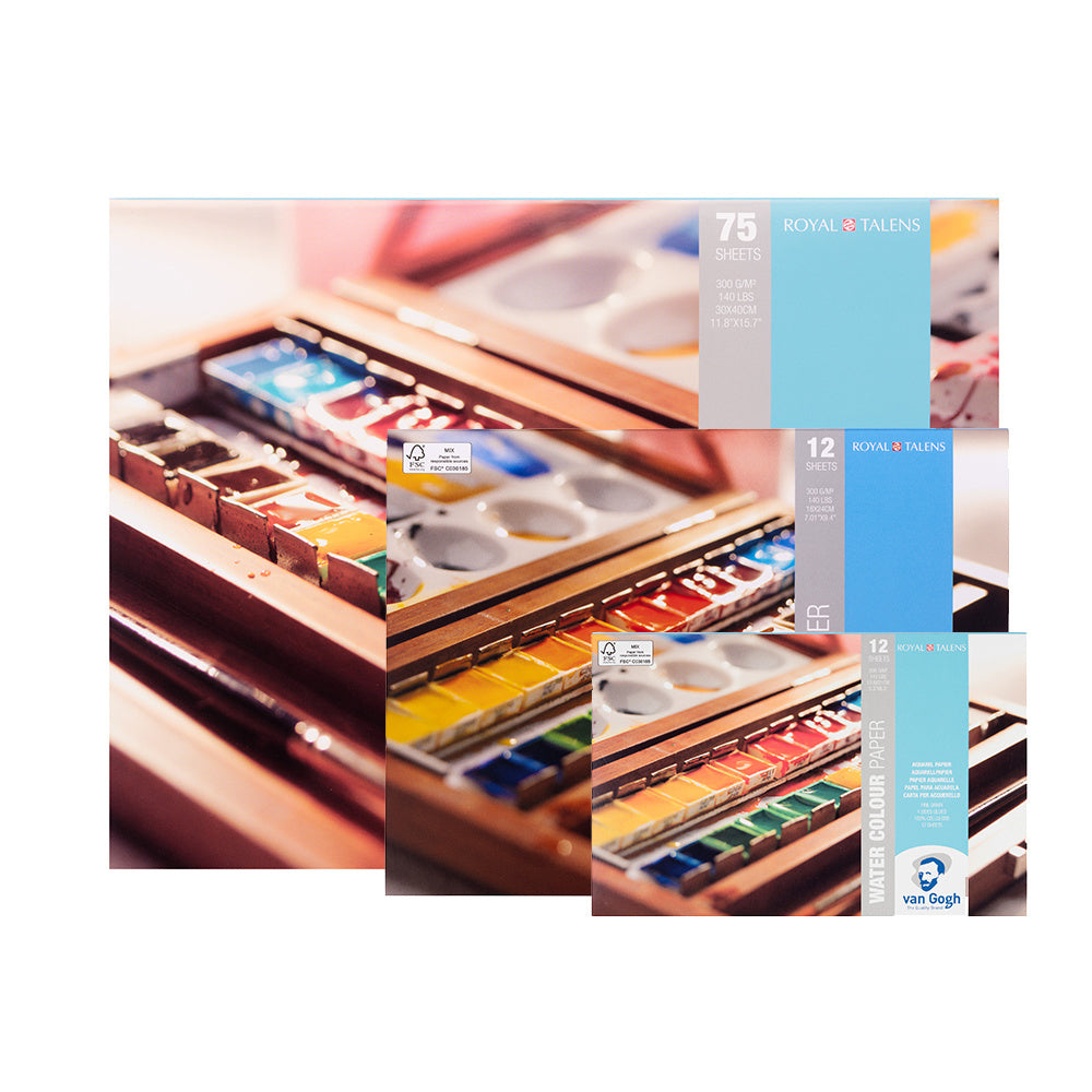 Aquarelpapier blok 300gr