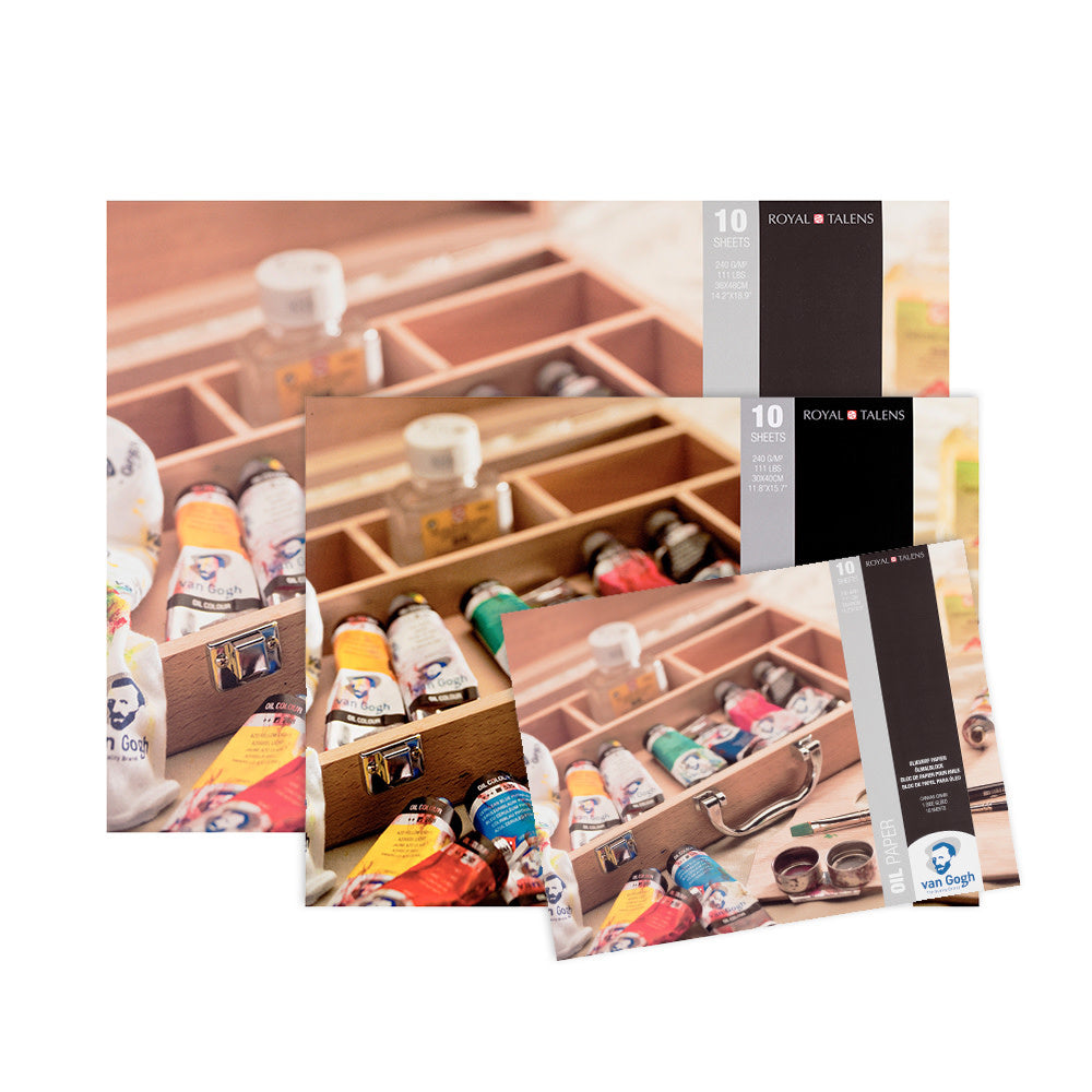 Oil painting paper block 10 sheets 240gr
