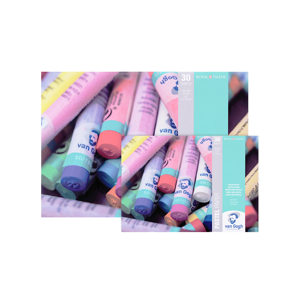 Pastel paper block off-white 30 160gr